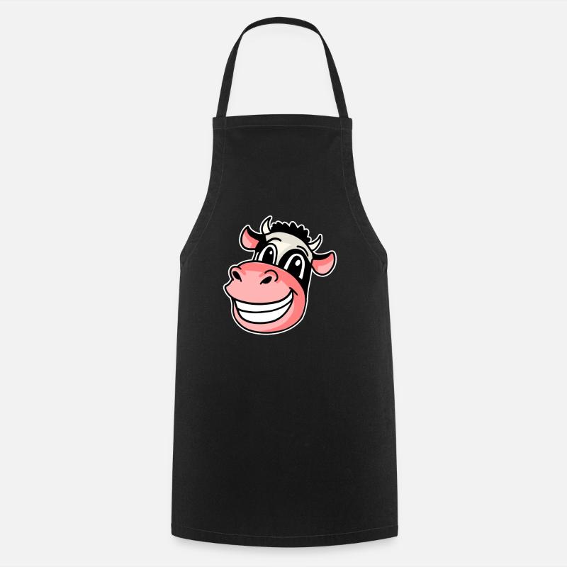 Tête de vache - Tablier de cuisine - noir