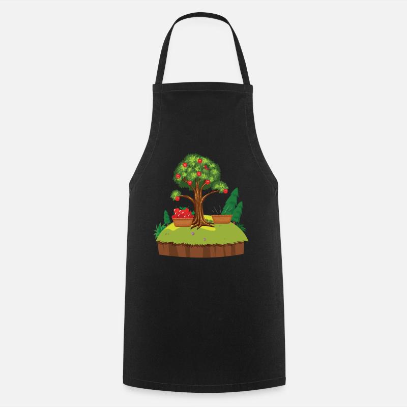 Le pommier - Tablier de cuisine - noir