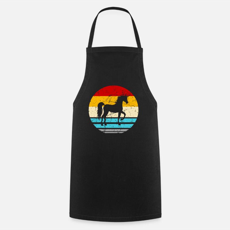 Einhorn Unicorn Einhörner - Kochschürze - Schwarz