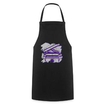 Piano Gift Grand Piano Tshirt Piano Digital Piano - Cooking Apron - black - Front - AI Model Male 185 dark (185cm)