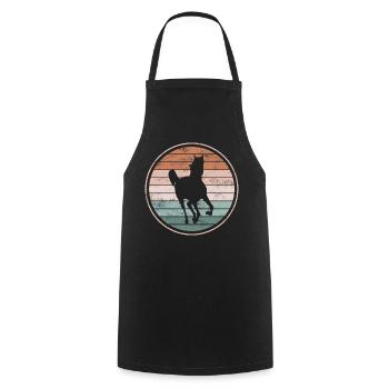 Horse Horses - Cooking Apron - black - Front - AI Model Male 185 dark (185cm)