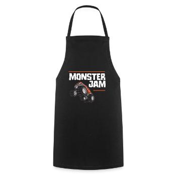 Monster Jam - Tablier de cuisine - noir - Devant - AI Model Male 185 dark (185cm)