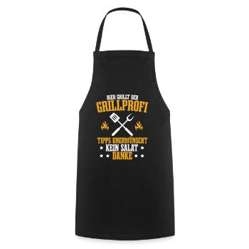 Grillen Grillsaison Barbecue Griller Geschenk - Kochschürze - Schwarz - Vorne - AI Model Male 185 dark (185cm)