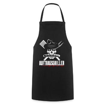 Grillen Geschenk Grill Grillmeister BBQ Fleisch - Kochschürze - Schwarz - Vorne - AI Model Male 185 dark (185cm)