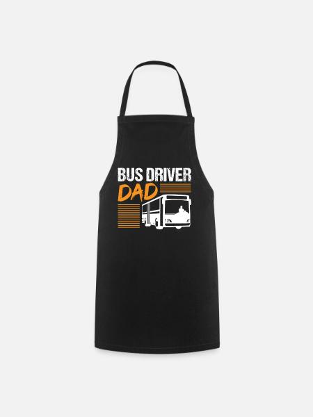 Papa Vater Busfahrer Bus Fahrer Beruf Job Geschenk - Kochschürze - Schwarz
