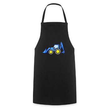 Chantier de chantier de dragage - Tablier de cuisine - noir - Devant - AI Model Male 185 dark (185cm)