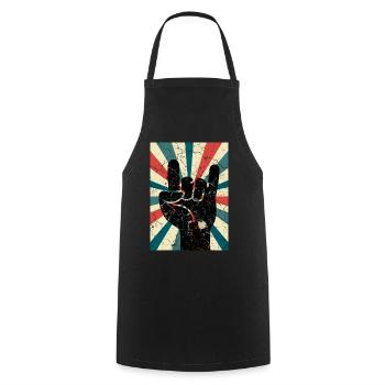 Devil's Horn Punks - Cooking Apron - black - Front - AI Model Male 185 dark (185cm)