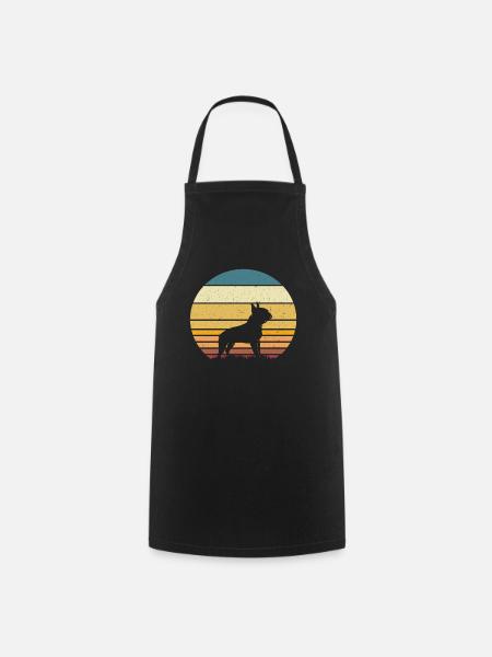 Boston Terrier - Kochschürze - Schwarz