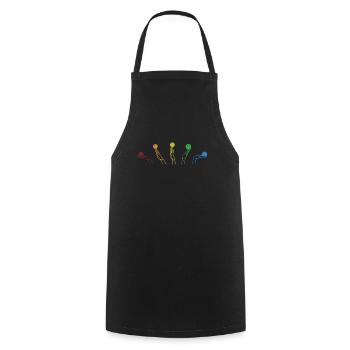 Contact Jonglerie Lgbt Arc-En-Ciel Jonglerie - Tablier de cuisine - noir - Devant - AI Model Male 185 dark (185cm)