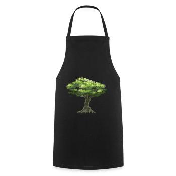 Olivenbaum Oliven Baum Griechenland Natur Ernte - Kochschürze - Schwarz - Vorne - AI Model Male 185 dark (185cm)