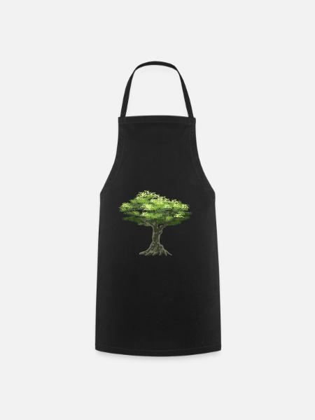Olive tree Olive tree Greece Nature harvest - Cooking Apron - black