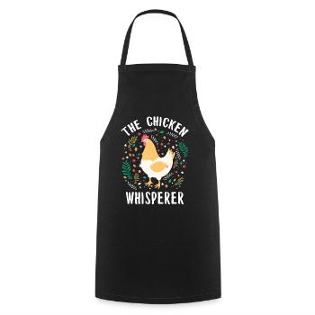Poulet - Tablier de cuisine - noir - Devant - AI Model Male 185 dark (185cm)