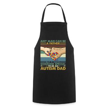 Special Autism Dad Vintage - Tablier de cuisine - noir - Devant - AI Model Male 185 dark (185cm)
