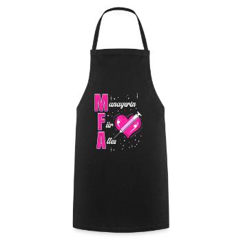 Manager pour Tout - Personnel médical - Tablier de cuisine - noir - Devant - AI Model Male 185 dark (185cm)