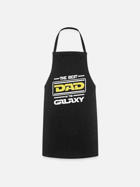 The best Dad in the galaxy - Parody humor - Cooking Apron - black