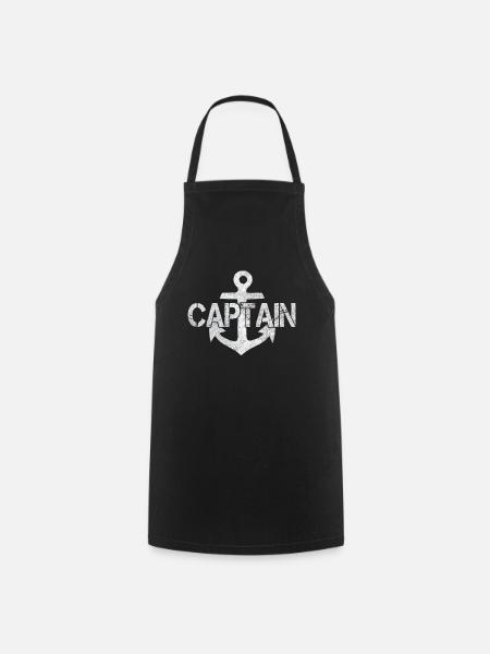 captain - Cooking Apron - black