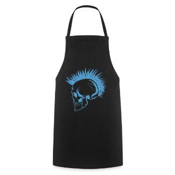 Skull Punks Punk - Cooking Apron - black - Front - AI Model Male 185 dark (185cm)