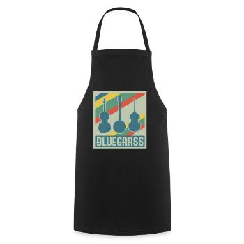 Bluegrass Retro Vintage Country Music - Cooking Apron - black - Front - AI Model Male 185 dark (185cm)