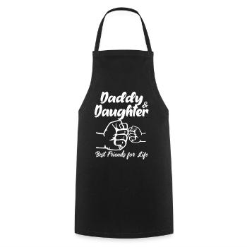 Daddy & Daughter Best Friends For Life Matching - Cooking Apron - black - Front - AI Model Male 185 dark (185cm)