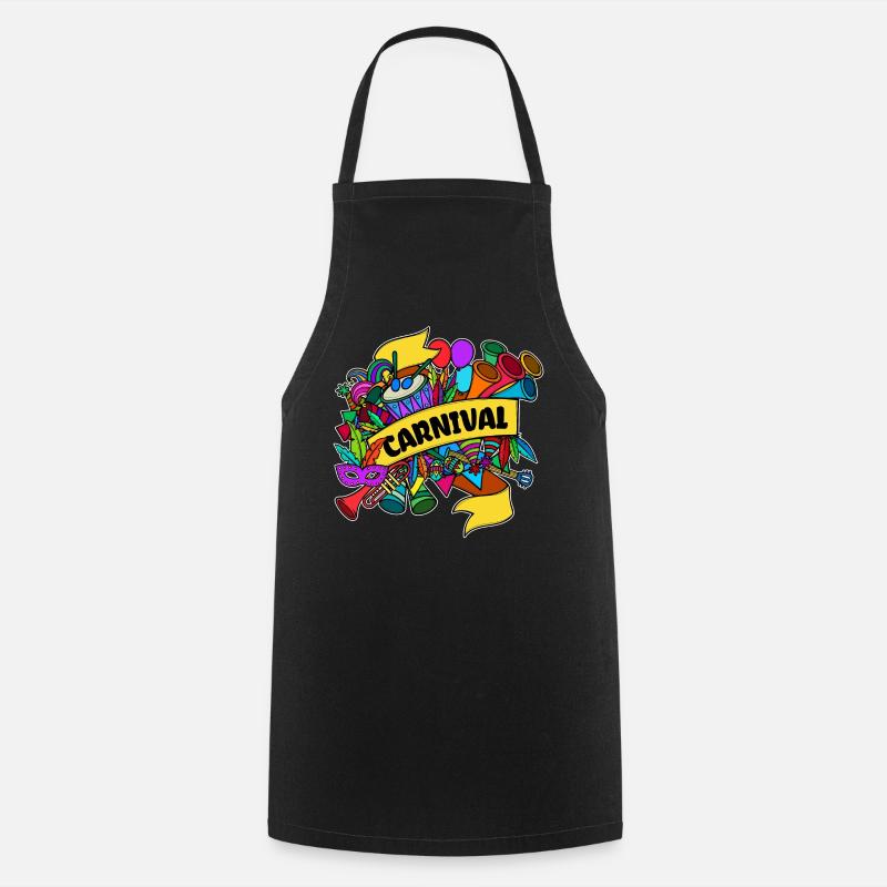 Carnaval carnaval de carnaval - Tablier de cuisine - noir