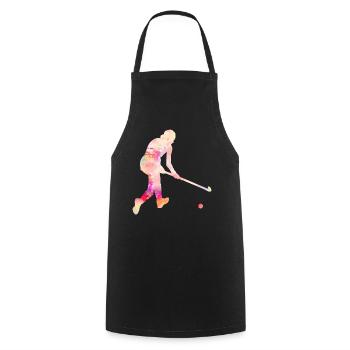 Hockey hockey de hockey cadeau de joueur équipe - Tablier de cuisine - noir - Devant - AI Model Male 185 dark (185cm)