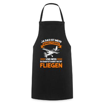 Modellflugzeug Flieger Flugzeug Pilot Modellflug M - Kochschürze - Schwarz - Vorne - AI Model Male 185 dark (185cm)