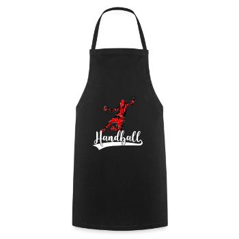 Handballs club de handball de handball - Tablier de cuisine - noir - Devant - AI Model Male 185 dark (185cm)