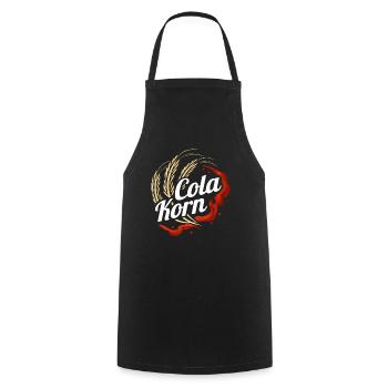 Cola Korn - Lustiges Korn Cola Design - Kochschürze - Schwarz - Vorne - AI Model Male 185 dark (185cm)
