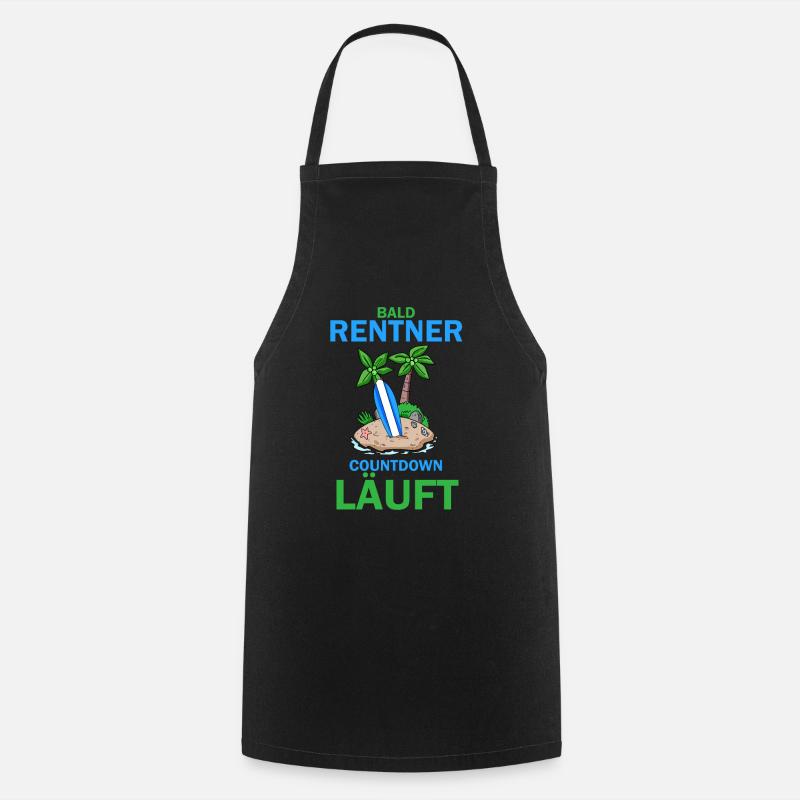 Bald Rentner - Kochschürze - Schwarz