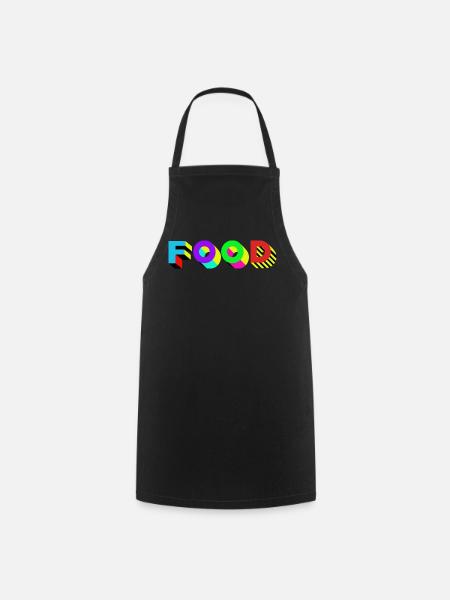 Food Food delicious - Cooking Apron - black