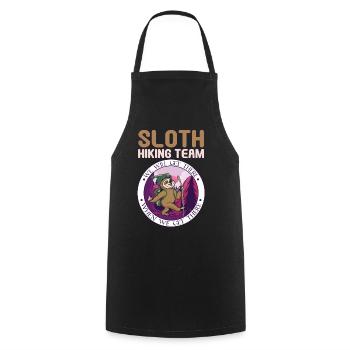 Sloth Hiking Team Sloth Rest Hiking Walkers - Cooking Apron - black - Front - AI Model Male 185 dark (185cm)