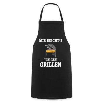 Mir Reicht's Ich Geh Grillen Grill Griller Spruch - Kochschürze - Schwarz - Vorne - AI Model Male 185 dark (185cm)