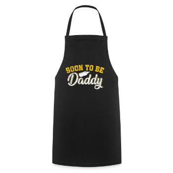 Papa To Be Soon To Be Daddy - Tablier de cuisine - noir - Devant - AI Model Male 185 dark (185cm)