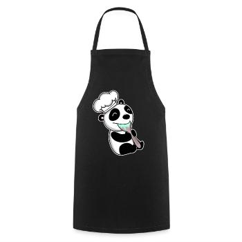 Boiling Baby Panda - Cooking Apron - black - Front - AI Model Male 185 dark (185cm)