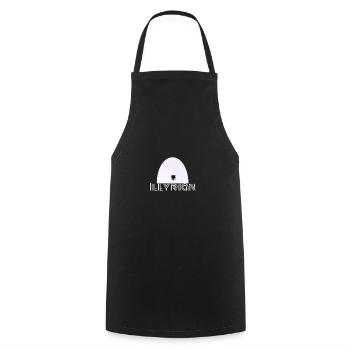 Plisi - Tablier de cuisine - noir - Devant - AI Model Male 185 dark (185cm)
