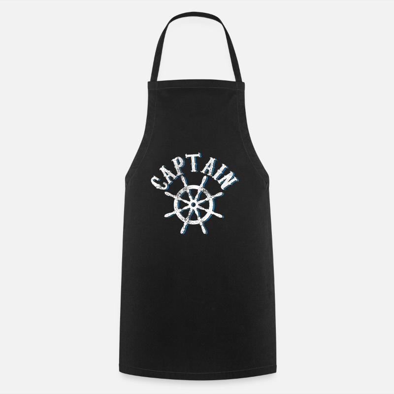captain - Cooking Apron - black