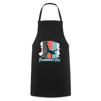 Breakdance Young Dancers Breakdancing - Cooking Apron - black - Front - AI Model Male 185 dark (185cm)