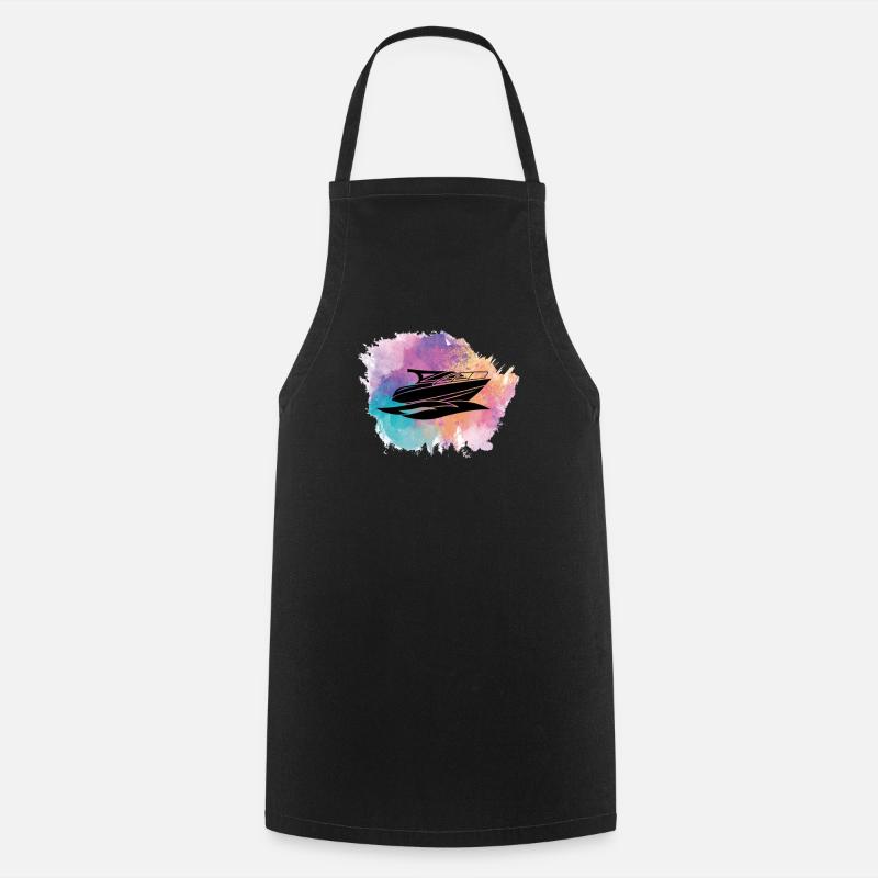 Bateau bateau bateau bateau bateau - Tablier de cuisine - noir