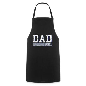 Papa 2021 - Tablier de cuisine - noir - Devant - AI Model Male 185 dark (185cm)