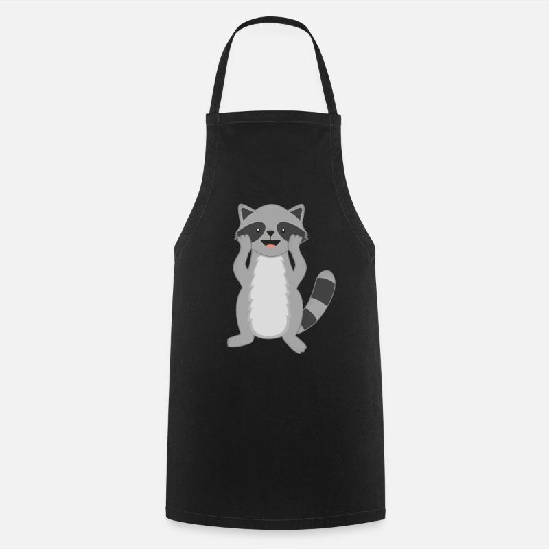Ratons laveurs - Tablier de cuisine - noir