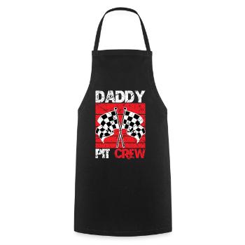 Motorsport Vater Rennfahrer Dad - Kochschürze - Schwarz - Vorne - AI Model Male 185 dark (185cm)
