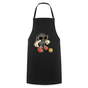 Boulekugel Sonnenbrille Petanque Outfit für Bouler - Kochschürze - Schwarz - Vorne - AI Model Male 185 dark (185cm)