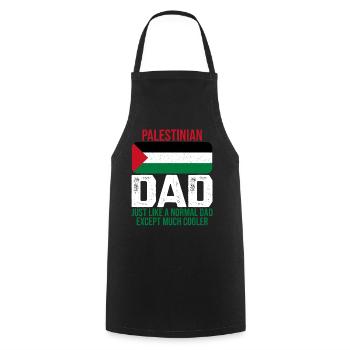 Palestinian Dad Palestine flag for Father's Day - Cooking Apron - black - Front - AI Model Male 185 dark (185cm)