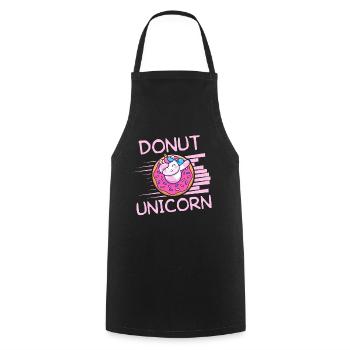 Donut Licorne - Tablier de cuisine - noir - Devant - AI Model Male 185 dark (185cm)