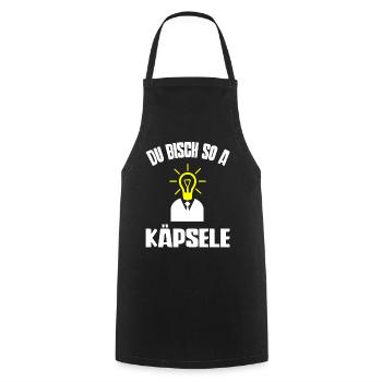 Käpsele Spruch Glühbirne Lustiges Geschenk T-Shirt - Kochschürze - Schwarz - Vorne - AI Model Male 185 dark (185cm)