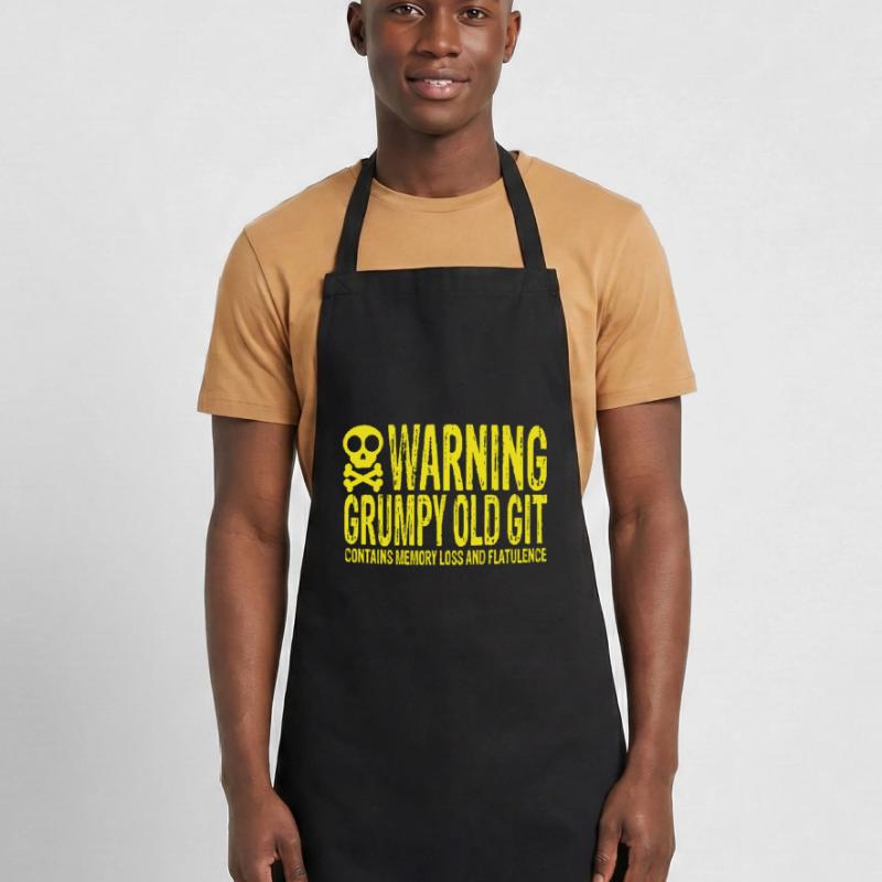 Warning Grumpy Old Git Kochschürze