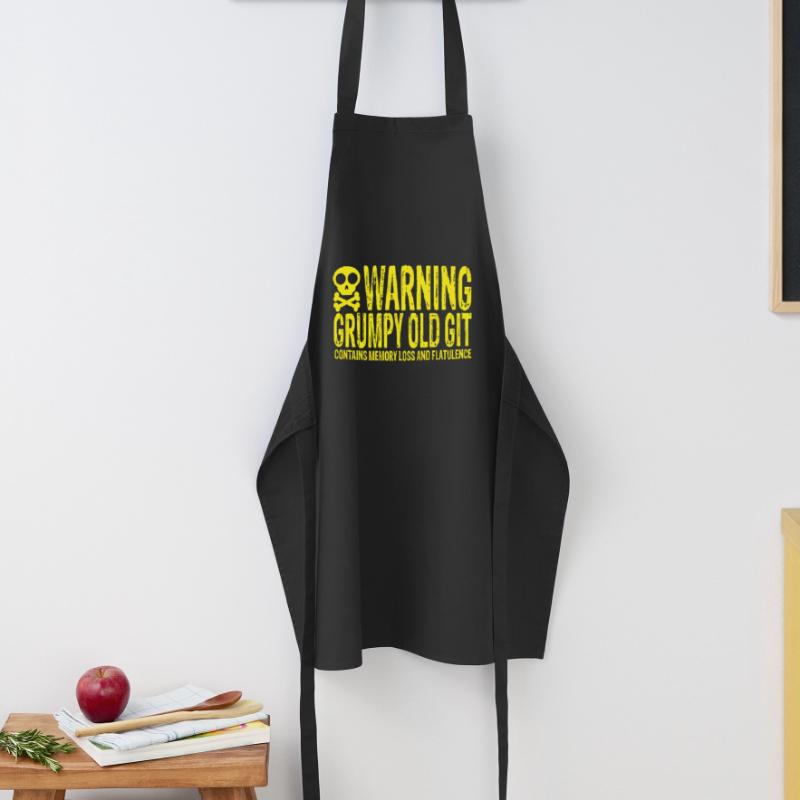 Warning Grumpy Old Git Tablier de cuisine
