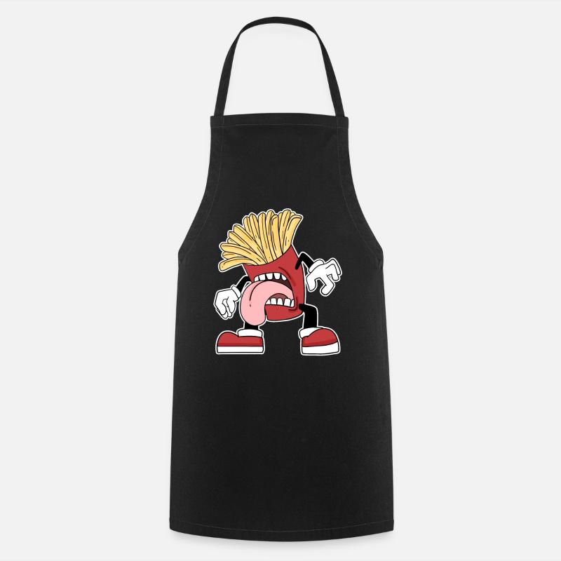 Pommes - Kochschürze - Schwarz
