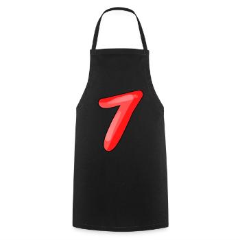 7 - Cooking Apron - black - Front - AI Model Male 185 dark (185cm)