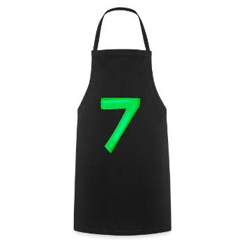 7 - Cooking Apron - black - Front - AI Model Male 185 dark (185cm)